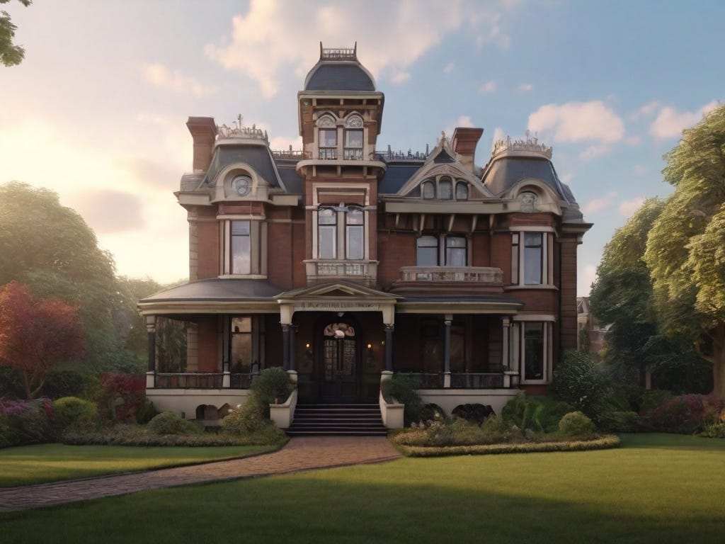 the Victorian mansion