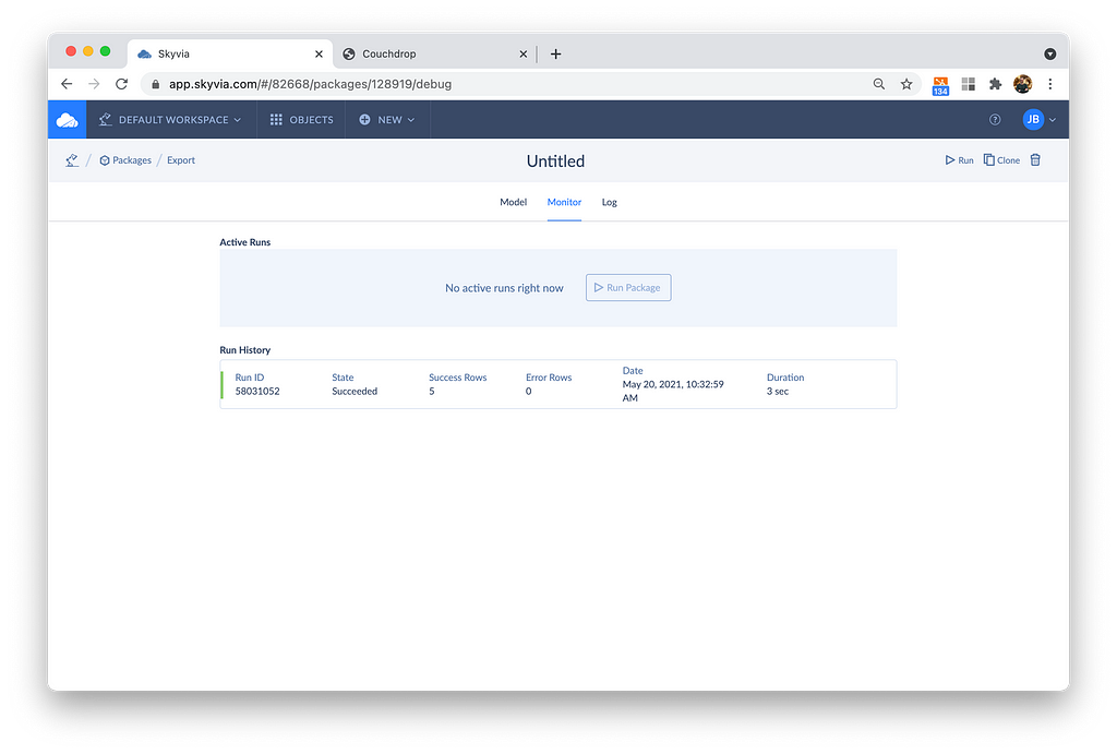 skyvia sftp automated workflow elt