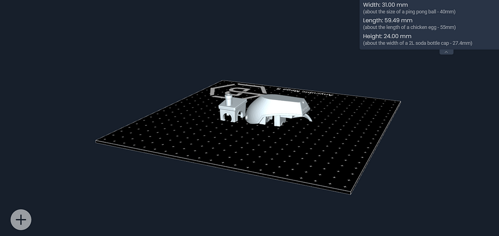 (2) Sliced parts of the model