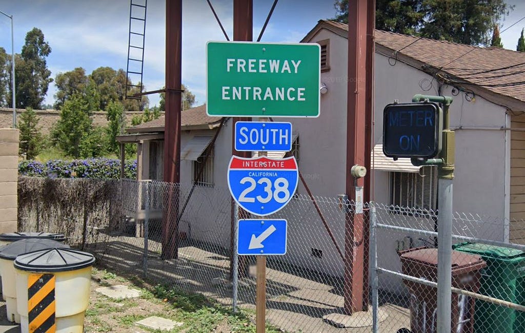 Freeway Entrance, Interstate 238