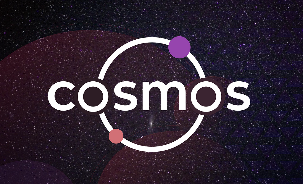 Cosmos logo over a space image