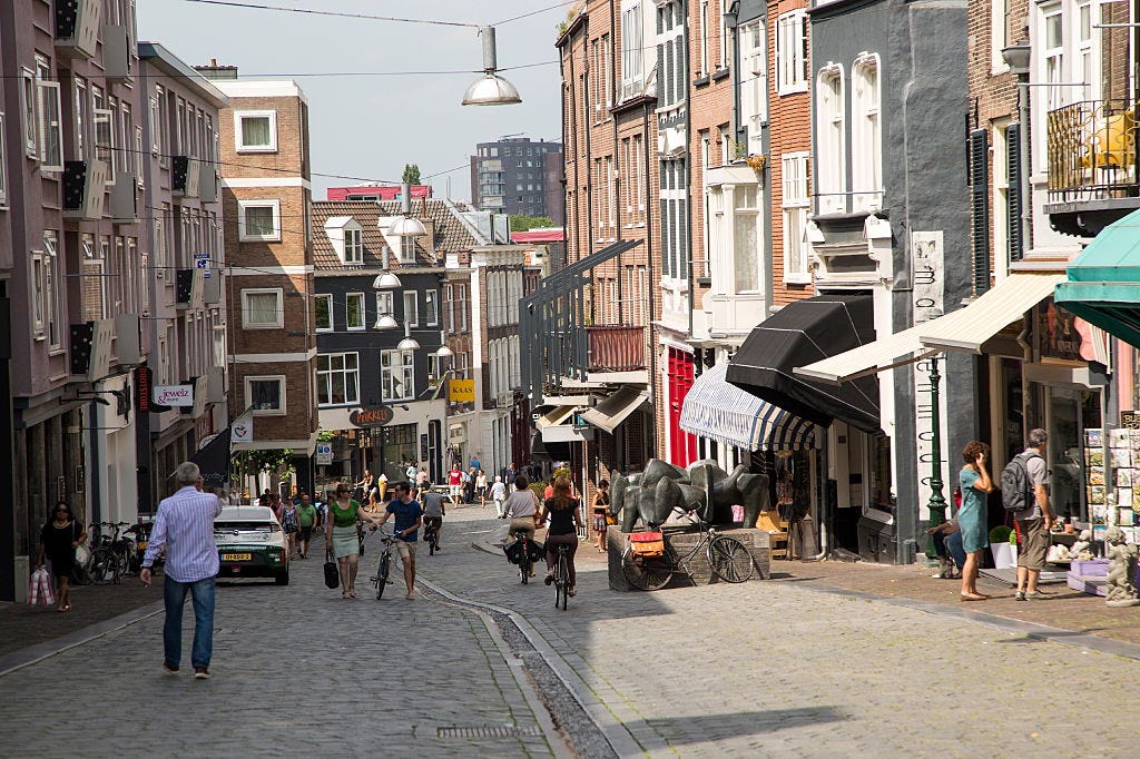 A street scene in the Dutch city of Nijmegen.
