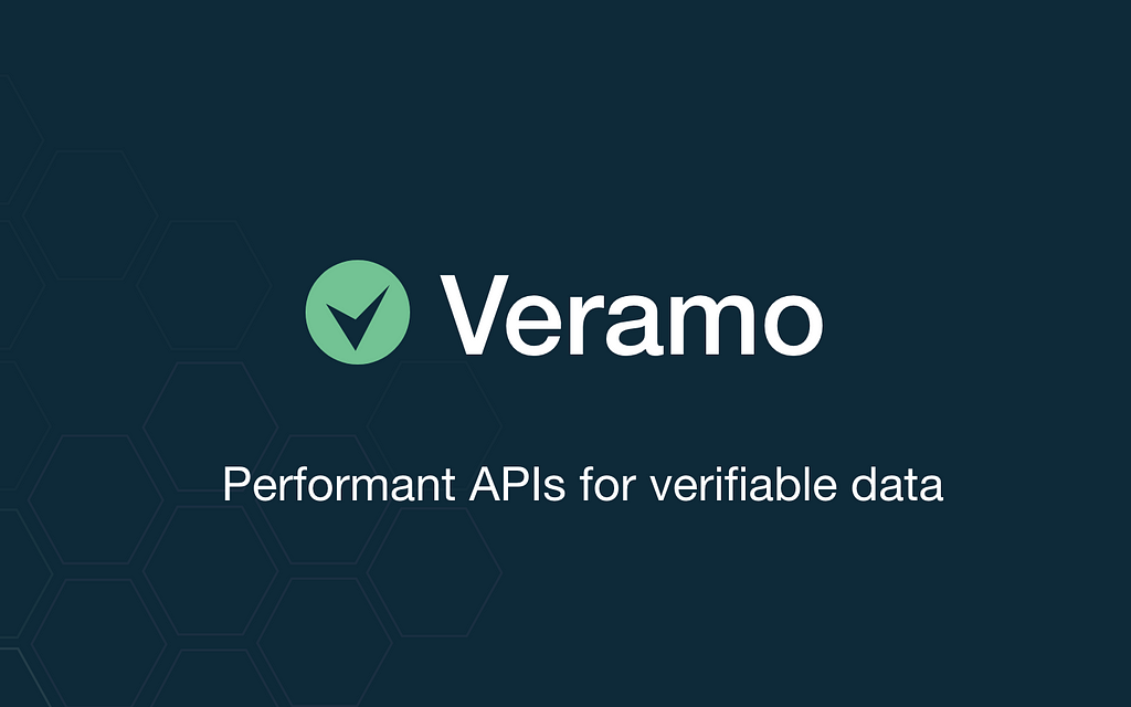 Veramo: Performant APIs for verifiable data