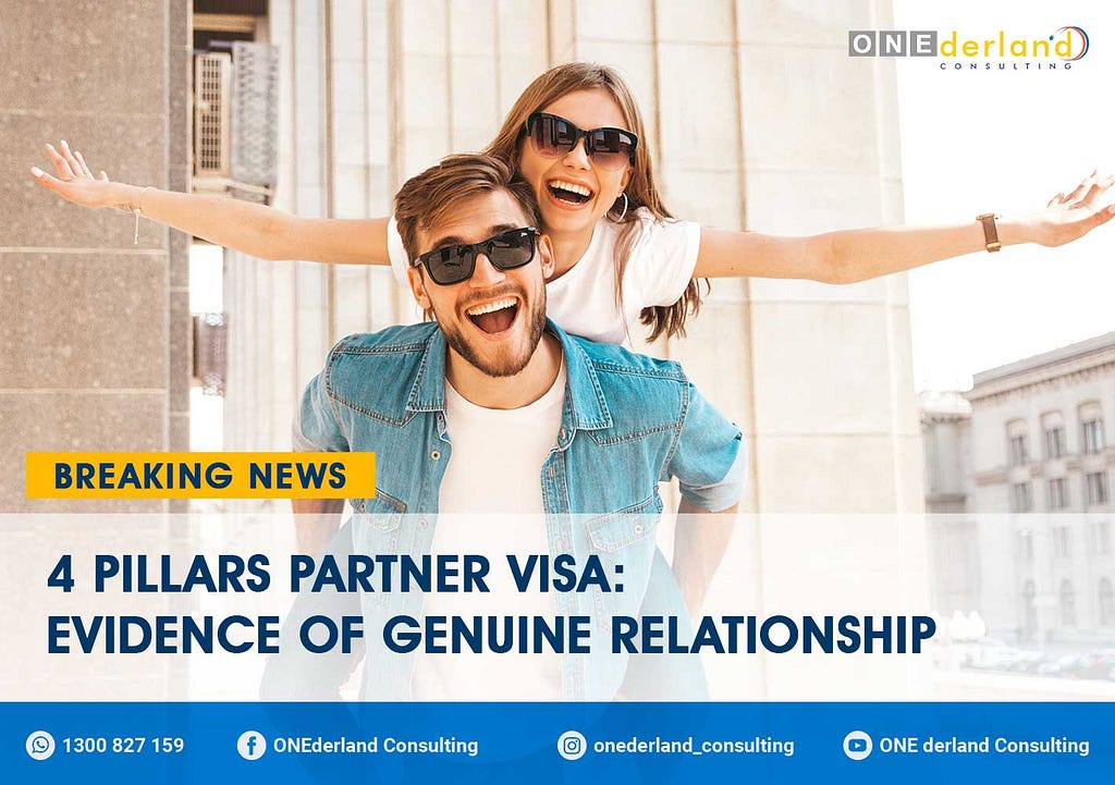 4 Pillars Partner Visa — Evidence of Genuine Relationship