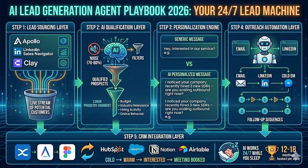 How AI Agents Can Build a 24/7 Lead Generation Machine for Your Business (Powerful Playbook for…