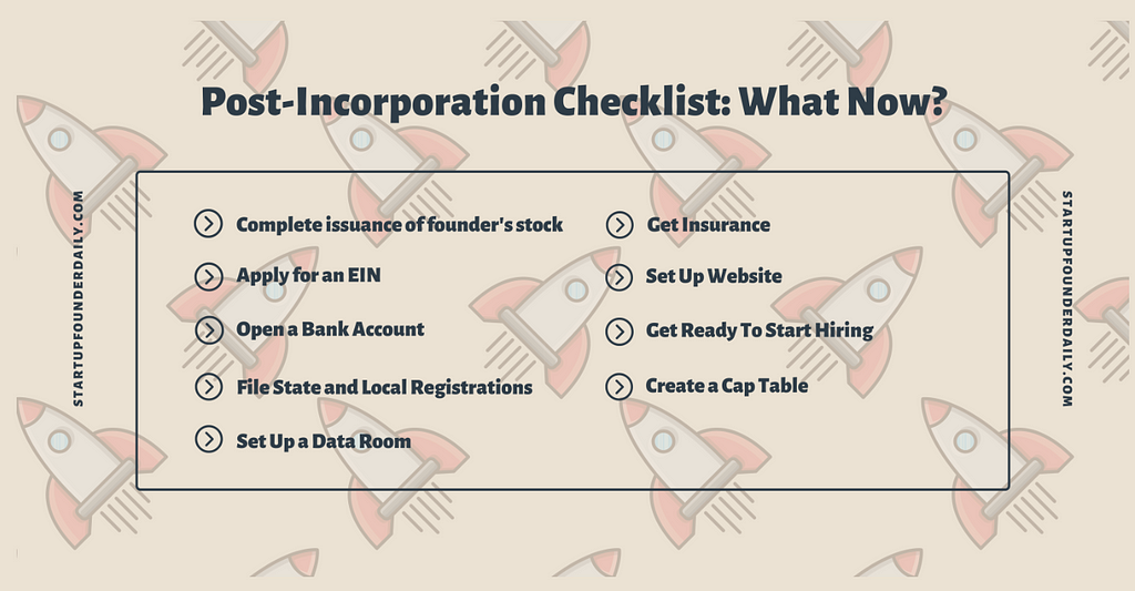 Post-Incorporation Checklist
