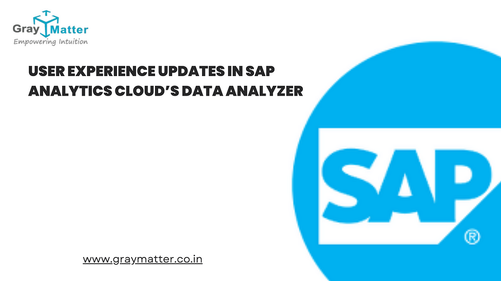 image showing the featured image for User experience updates in SAP analytics cloud Data analyzer