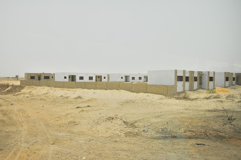 Construction of a housing project in Dakar, Senegal