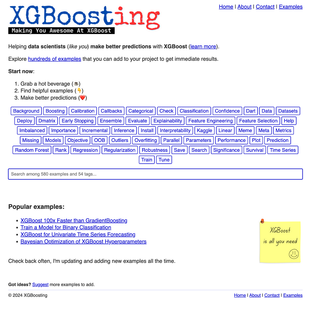 Check out xgboosting.com