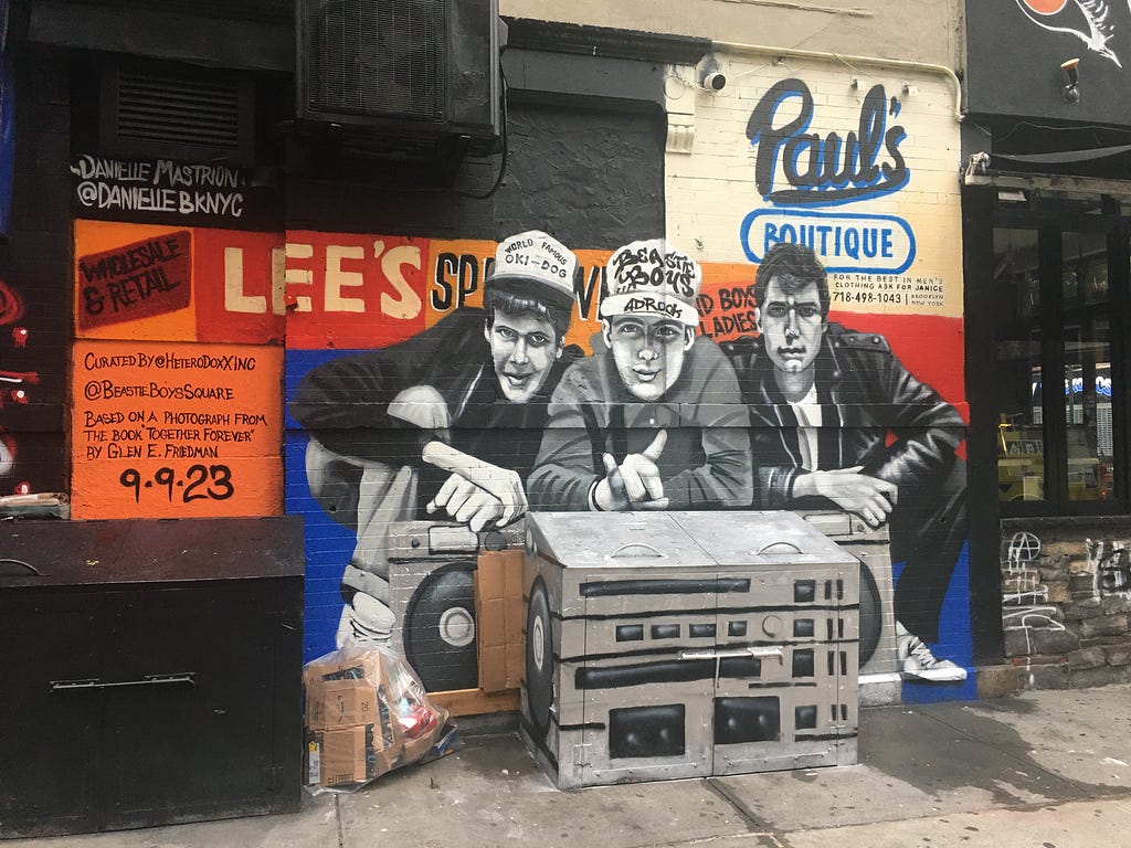 Beastie Boys mural by Danielle Mastrion.