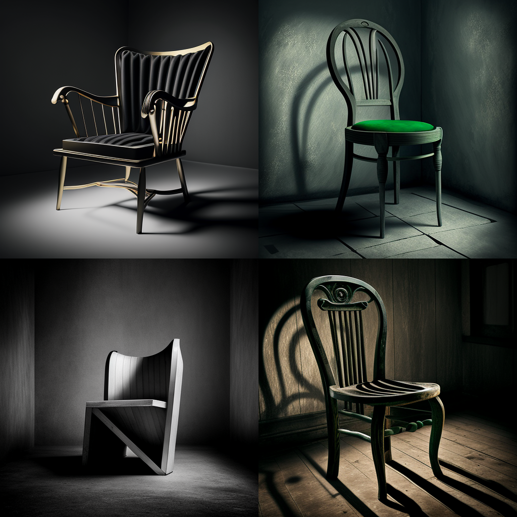 chairs, monochrome
