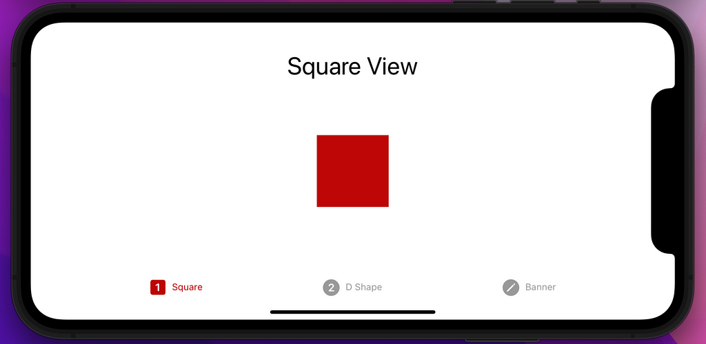 A print of an iPhone simulator showing the code running