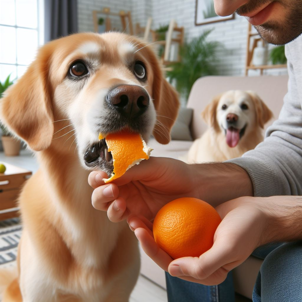are orange peels bad for dogs