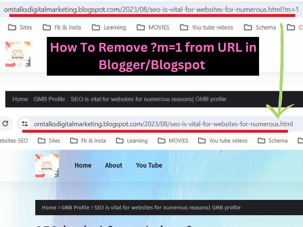 How to Remove m=1 from URL in Blogger