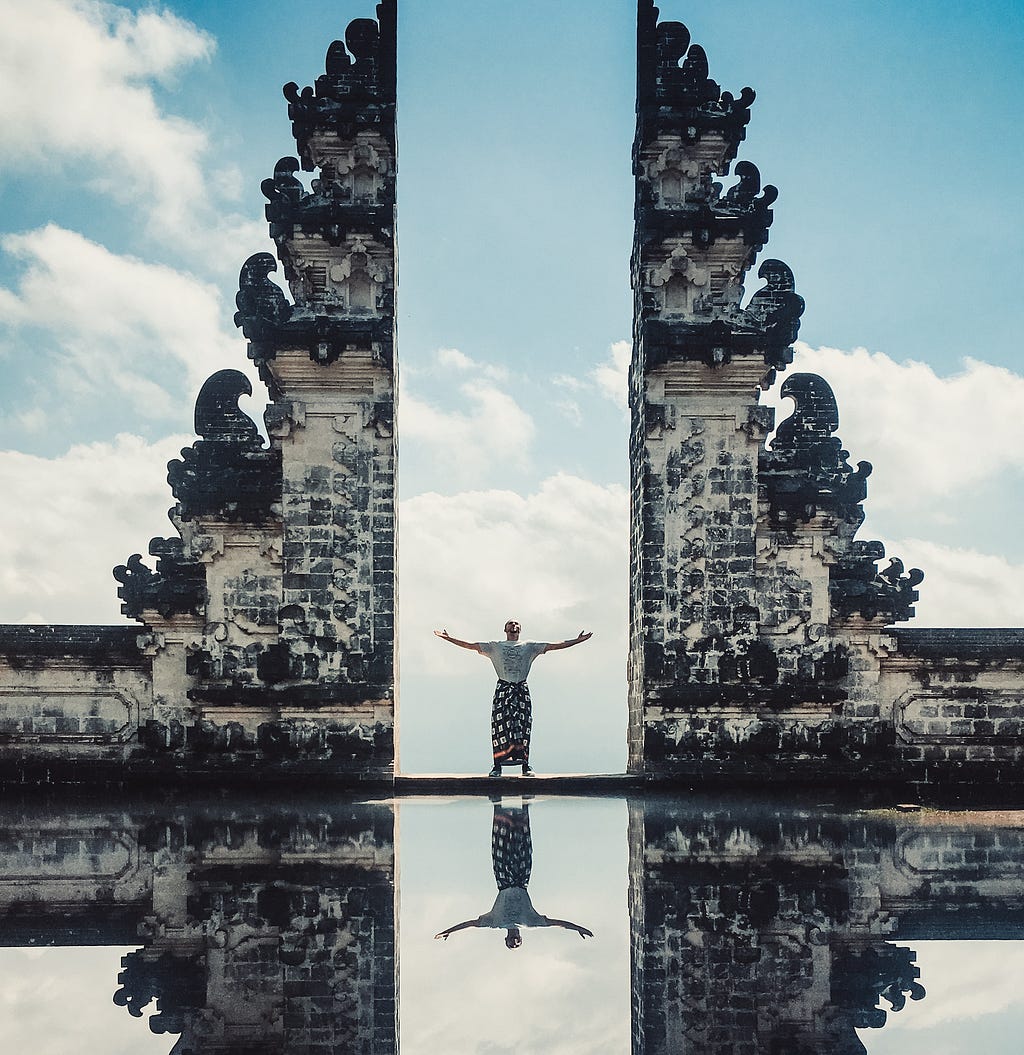 Gateway To Heaven at Lempuyang Temple in Bali, Indonesia