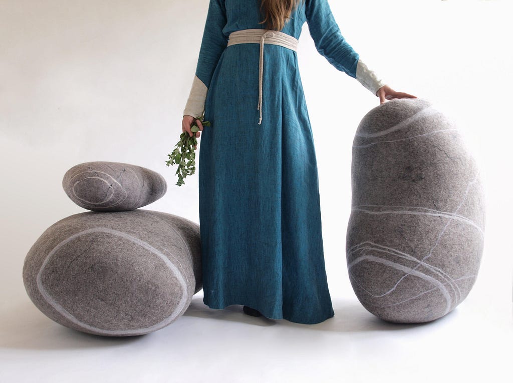 Scandinavian KATSU Stones with a woman