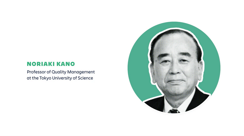 A headshot of Noriaki Kano, Professor of Quality Management at the Tokyo University of Science