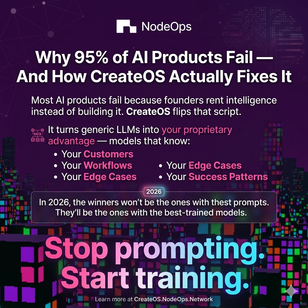 Why 95% of AI Products Fail And How CreateOS Actually Fixes It
