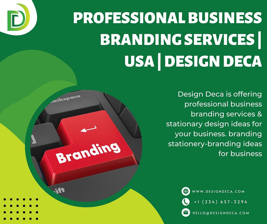 PROFESSIONAL BUSINESS BRANDING SERVICES | USA | DESIGNDECA.