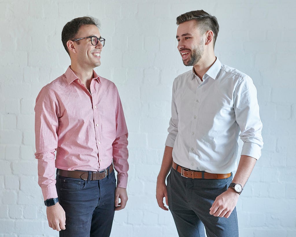 Abraham (left) and Moritz (right) are the founders of faktual.