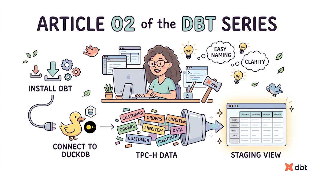 Setting Up dbt with DuckDB: From Zero to Your First dbt Model [DBT Series #2]