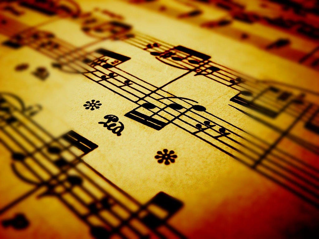 Sheet music.