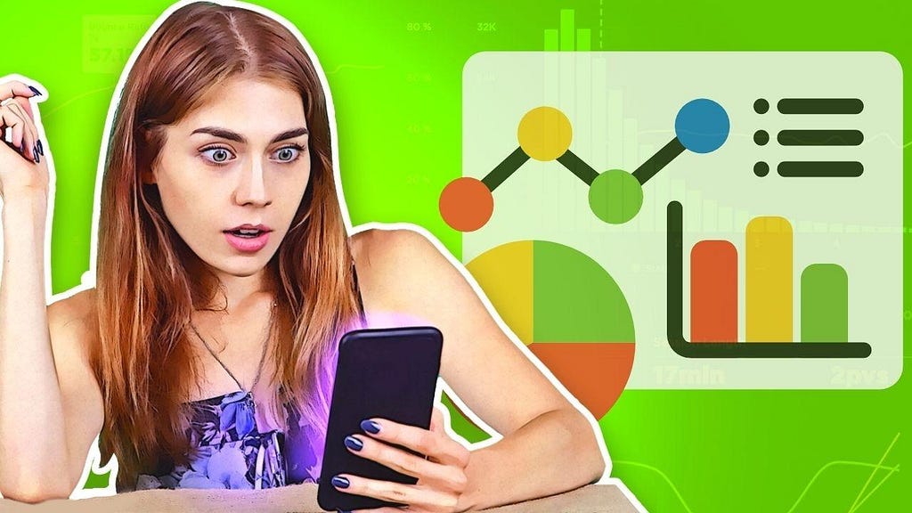 An shocked girl watches at her phone screen, representing the shock and delight of watching remarkable organic traffic growth.