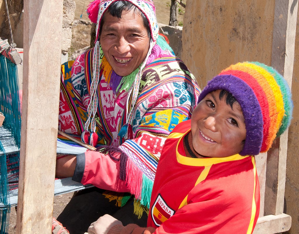 Quechua man and son (© April Orcutt — all rights reserved)