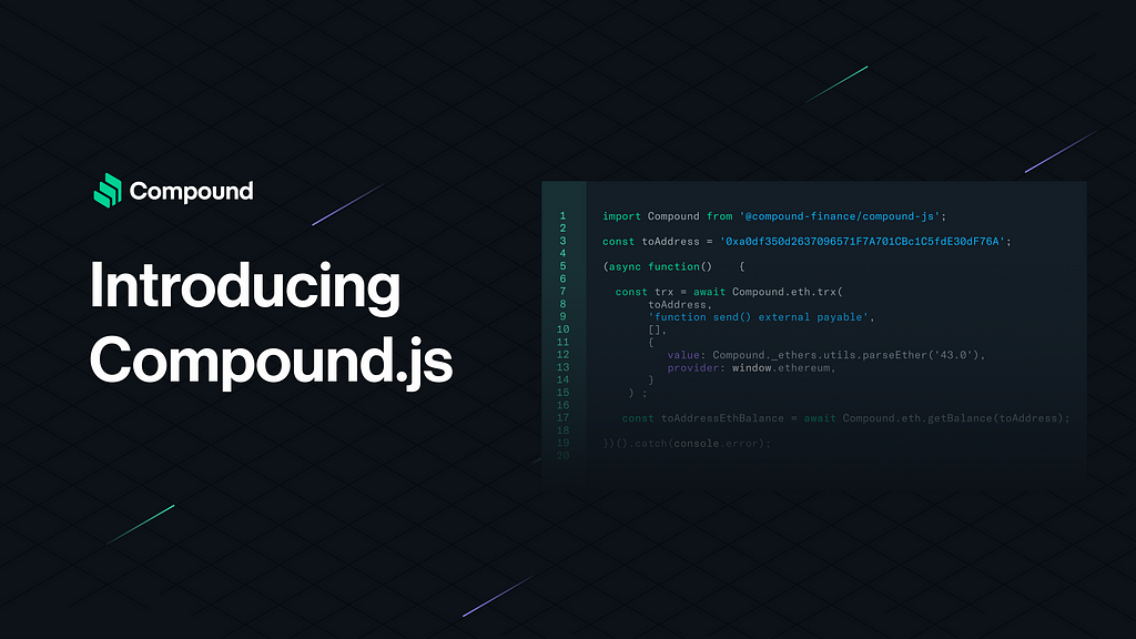Announcing Compound.js a JavaScript SDK for Ethereum and Compound