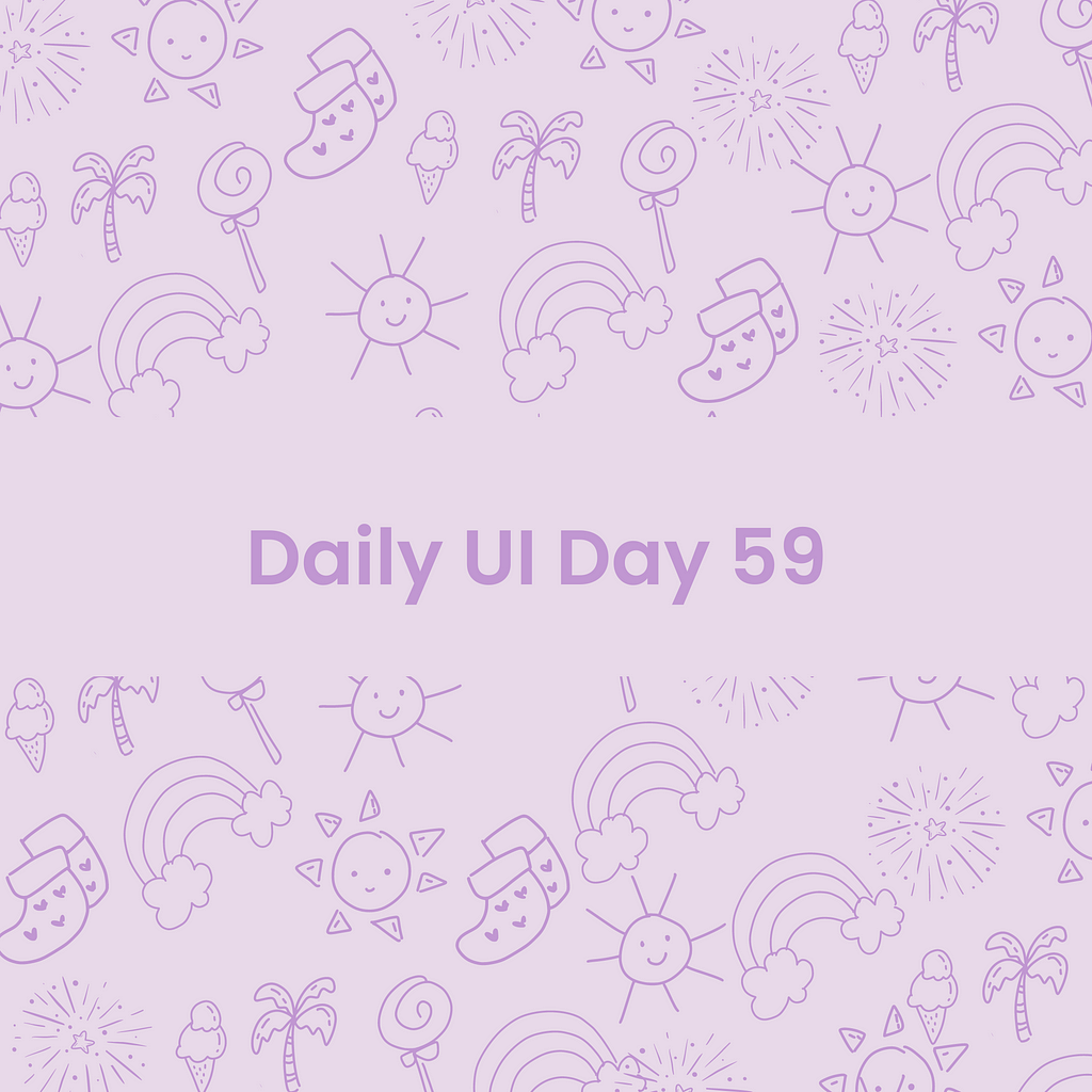 100 Days of Daily UI Day 59- Patterns