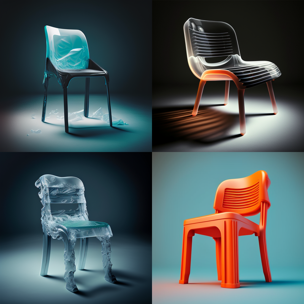 chairs, plastic