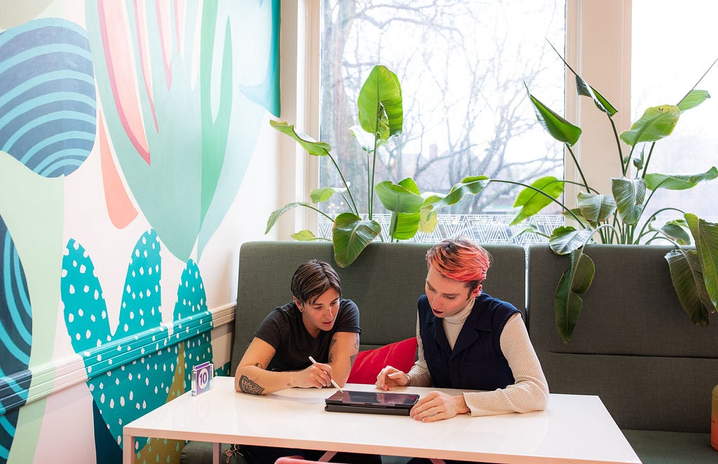 Two awesome humans are studying together on The Coven’s learning platform.