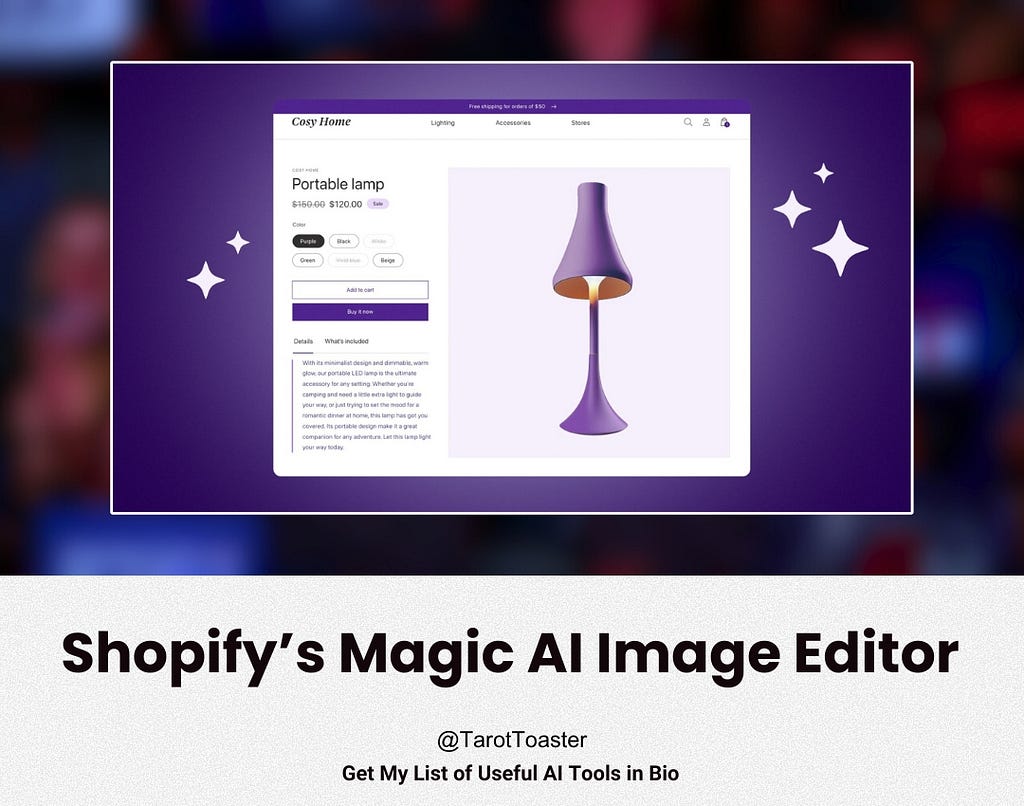 Shopify’s Magic AI Image Editor