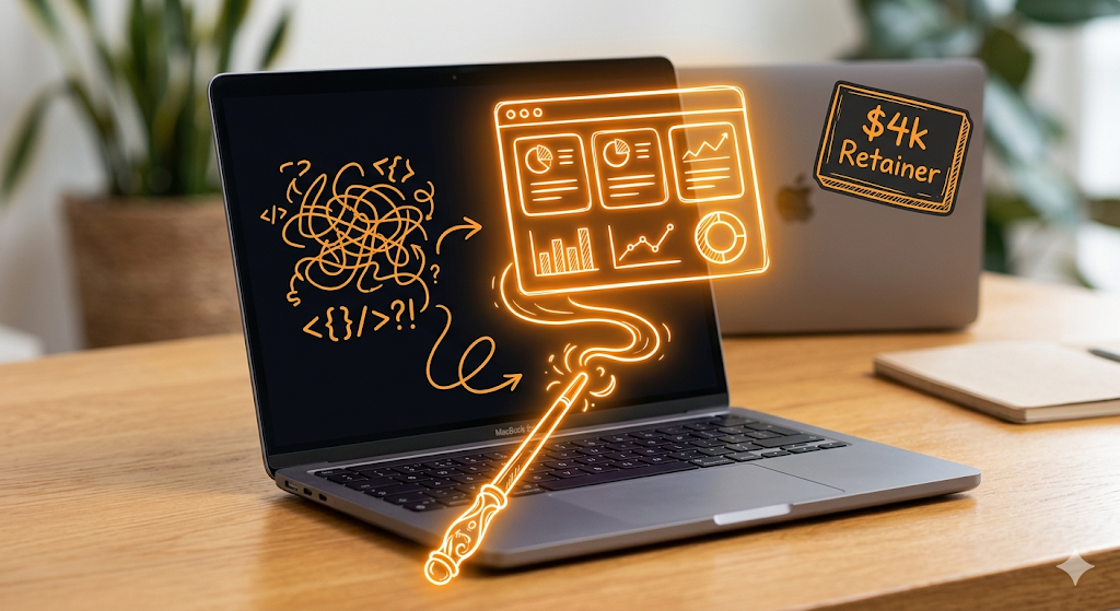 Why Ugly AI Tools Don’t Sell: How I Vibe-Coded a “Boring” Client Dashboard That Closed a $4,000…
