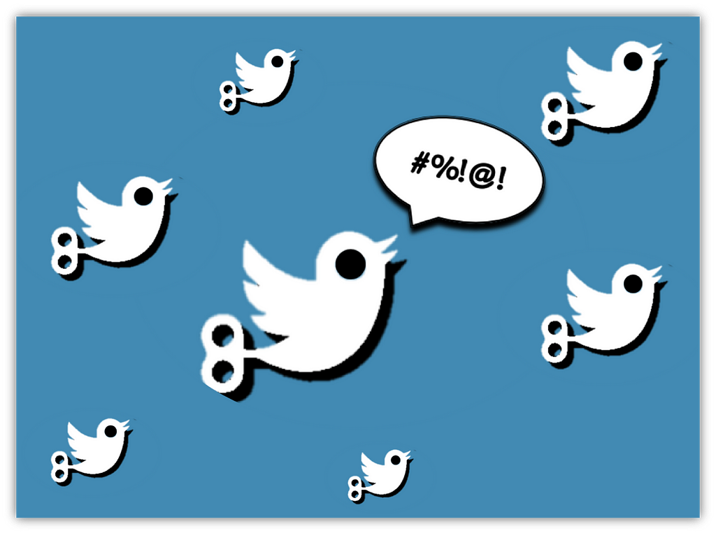 Twitter bot-like logo
