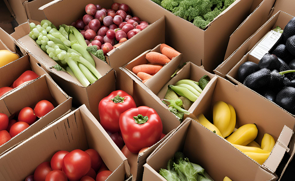 image of produce in boxes