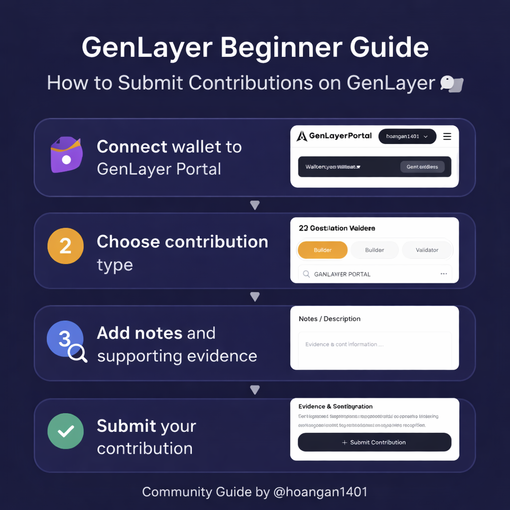 I produced educational content to help the community understand how to interact with the GenLayer…