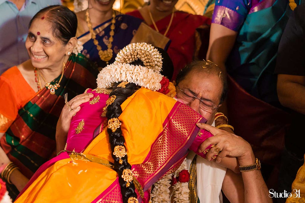 Emotional wedding photography by Studio 31 at Sri sai vivaha mahal, Coimbatore