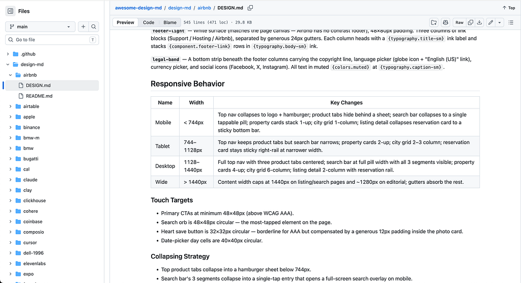 a sample design.md file