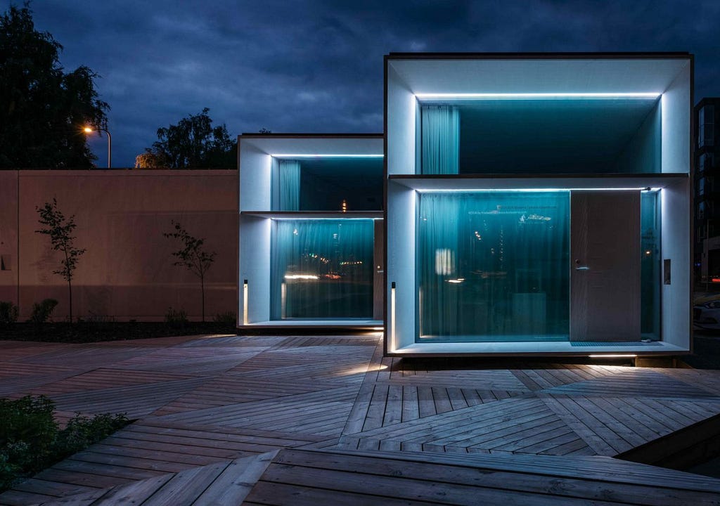 Photo: 2 Movable homes designed by Kodasema.