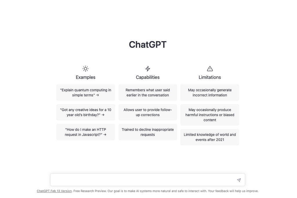 ChatGPT chatbot