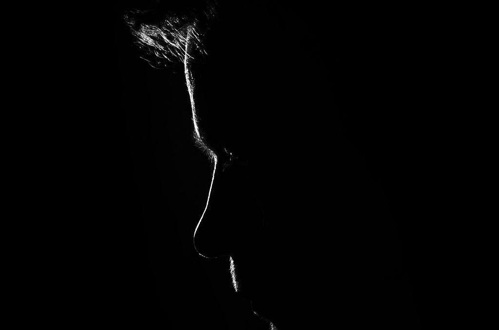 Silhouette of mans face, photo credit: PublicDomainPictures on Pixabay