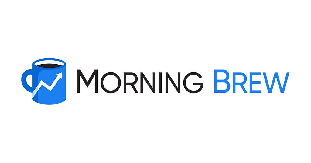 Website banner for the Morning Brew Daily newsletter.