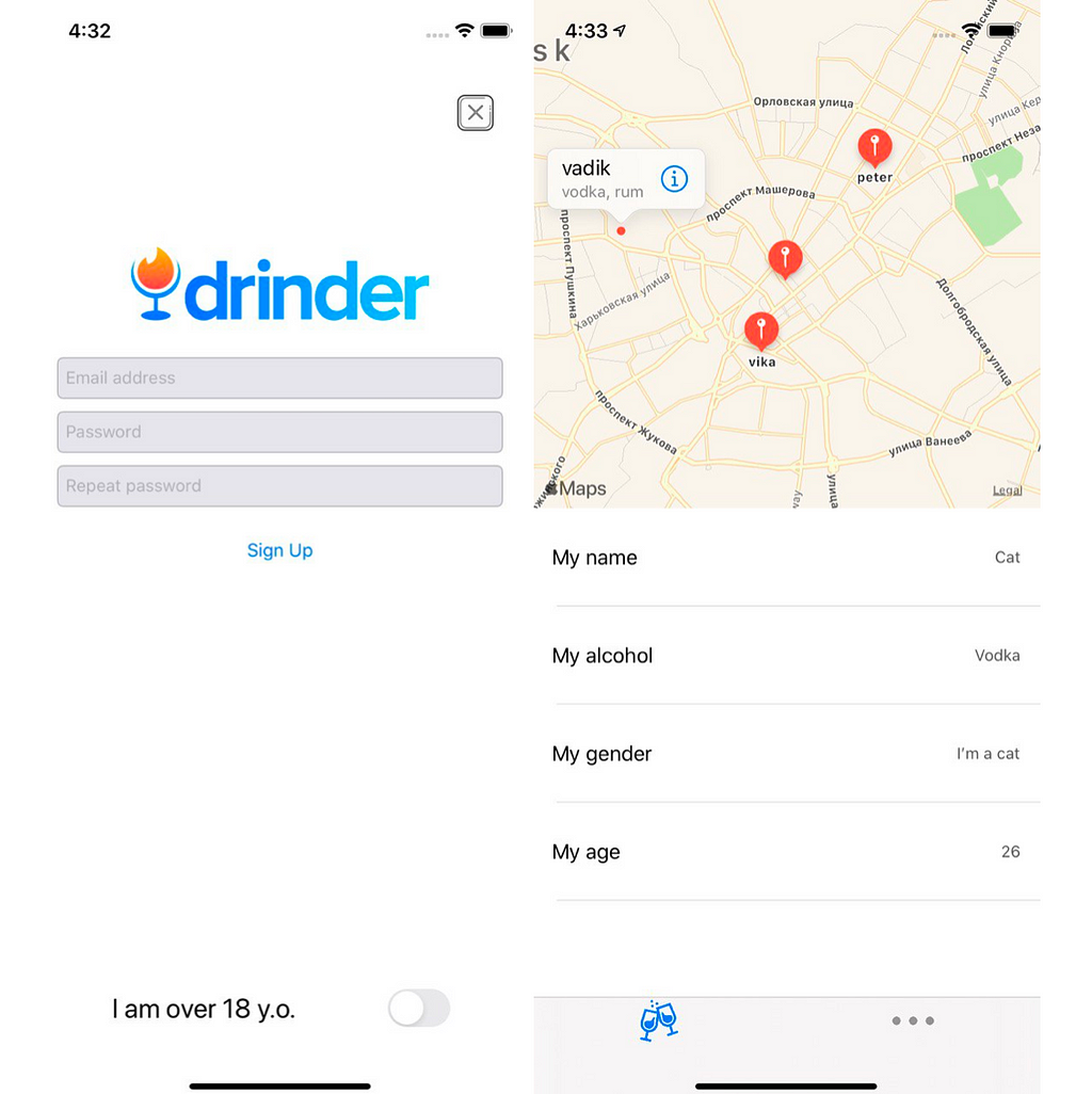 Drinder App