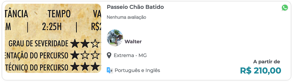 Passeio Chão Batido contact info