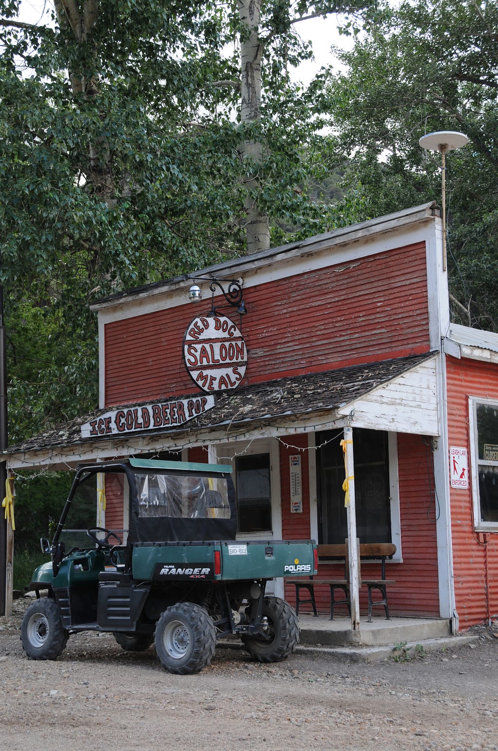 The Red Dog Saloon may be the only business open in winter when 14 residents and a few visiting cross-country skiers and snowshoers visit remote Jarbidge in northeastern Nevada.