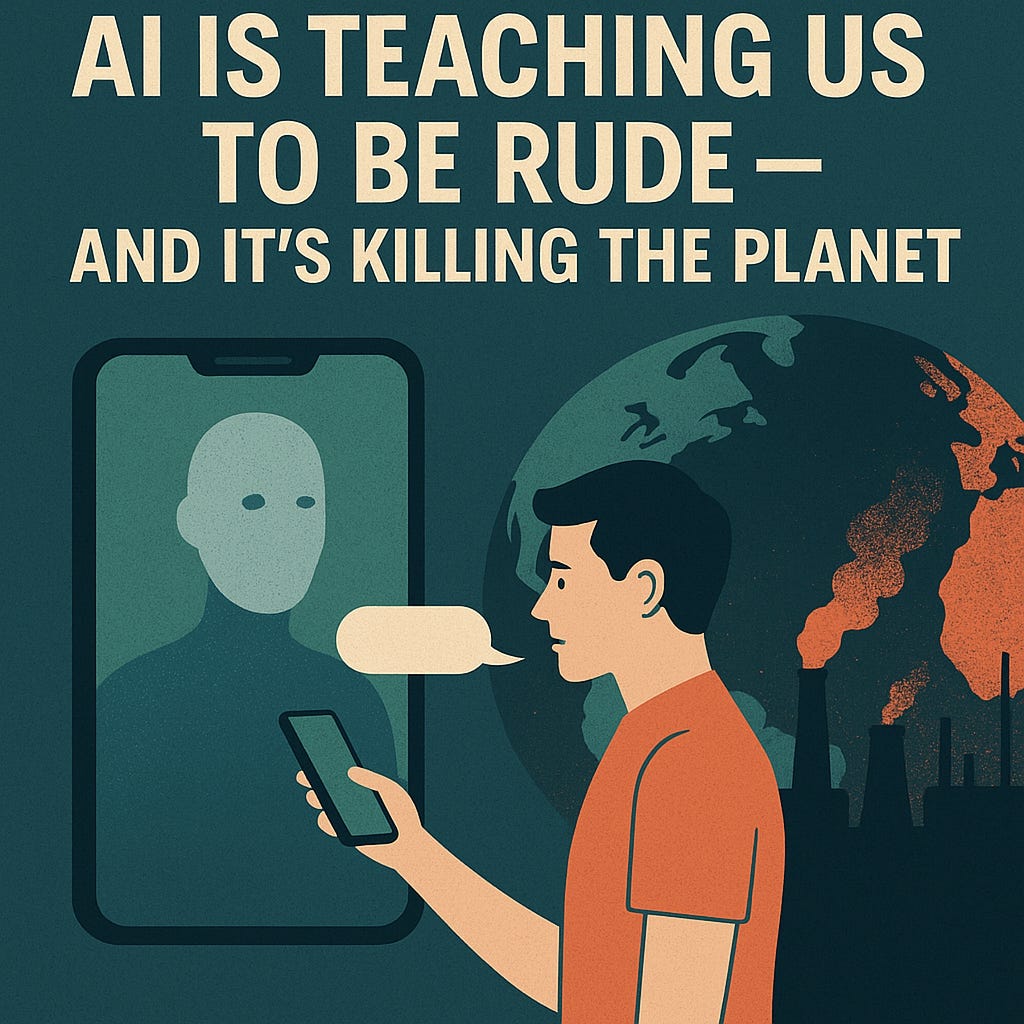 AI Is Teaching Us to Be Rude – And It’s Killing the Planet
