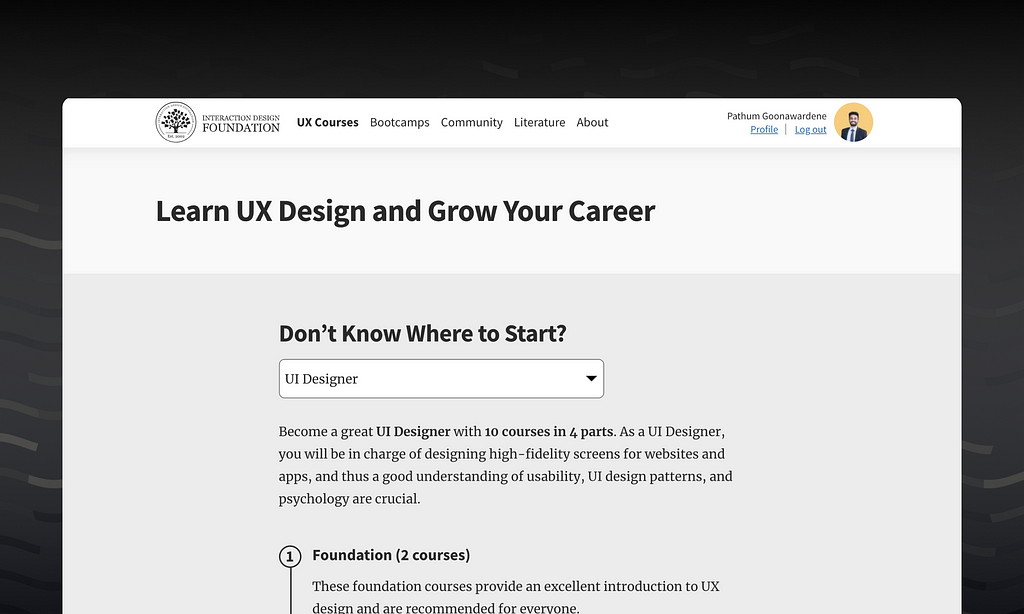 Career paths by IxDF