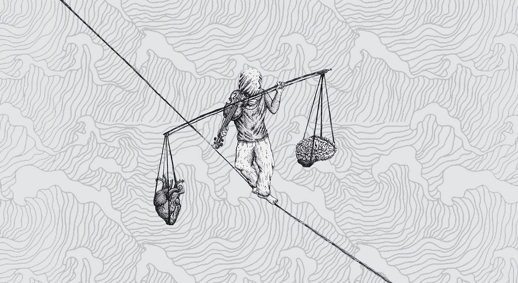 Precarious Imbalance, ilustrasi oleh Andi Bhatara, 2019
