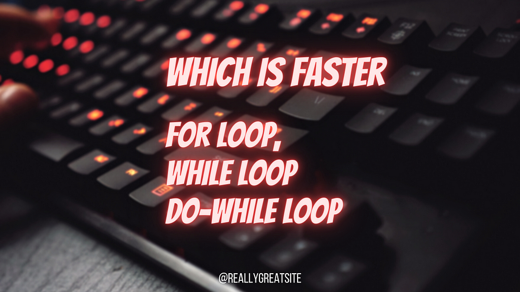 Which JS loop is fast?